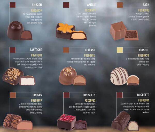 比利时香浓巧克力，历史悠久，口味丰富
